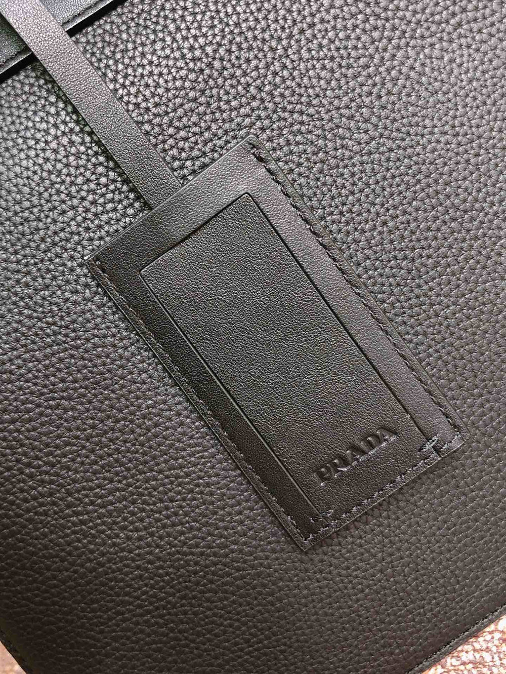 PRADA BRIEFCASE 40 IN BLACK GRAINED CALFSKIN