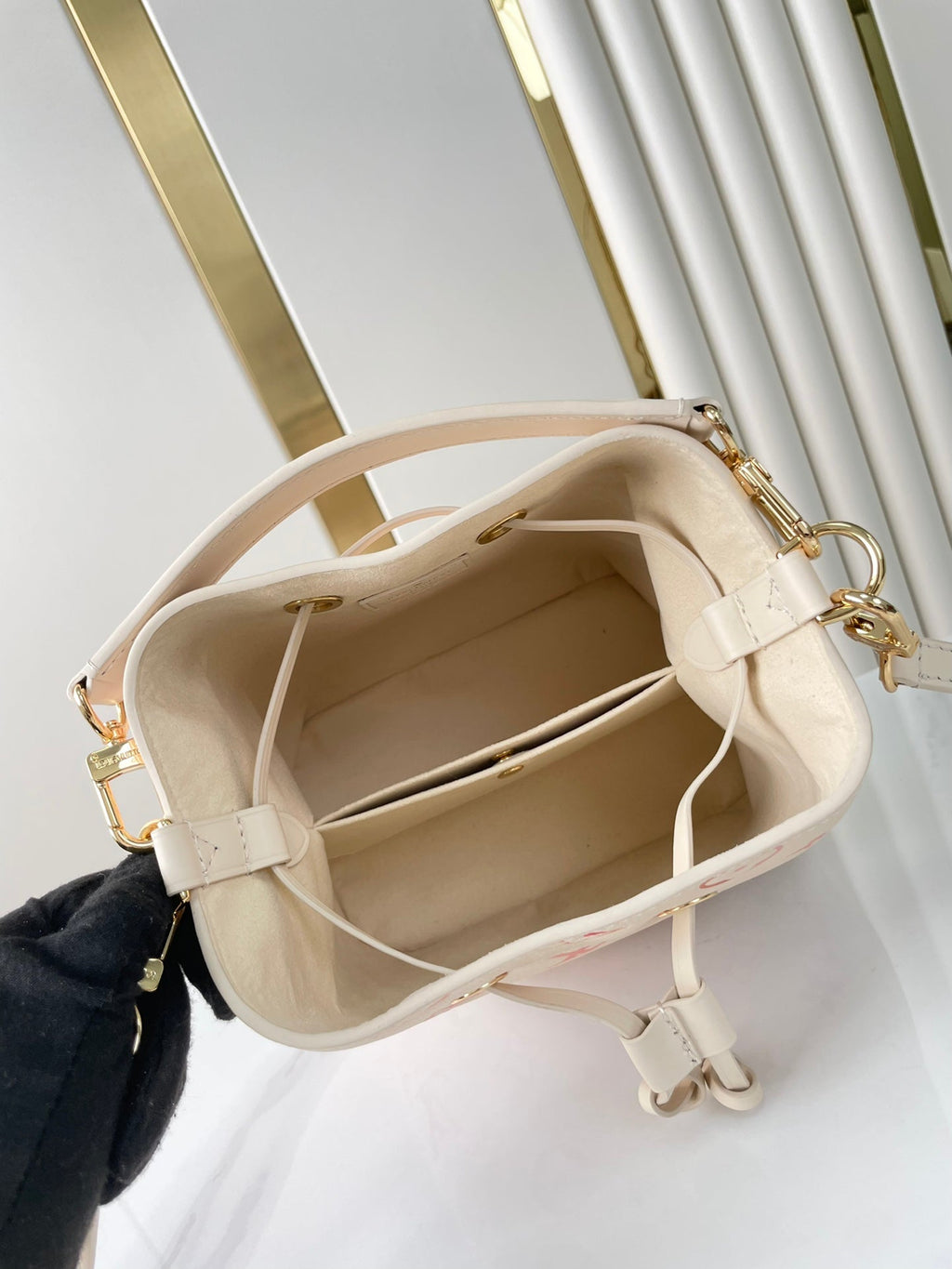 LOUIS VUITTON NÉONOÉ BB 20 IN SUNRISE AQUARELLE MONOGRAM EMPREINTE LEATHER