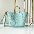 LOUIS VUITTON BLOSSOM PM 20 IN SKY BLUE MONOGRAM PERFORATED CALFSKIN