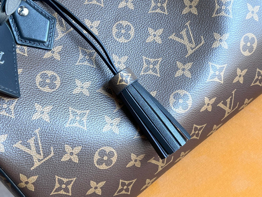 LOUIS VUITTON LV 25S SPEEDY SOFT 30 IN BROWN MONOGRAM CANVAS AND CALFSKIN SILVER HARDWARE