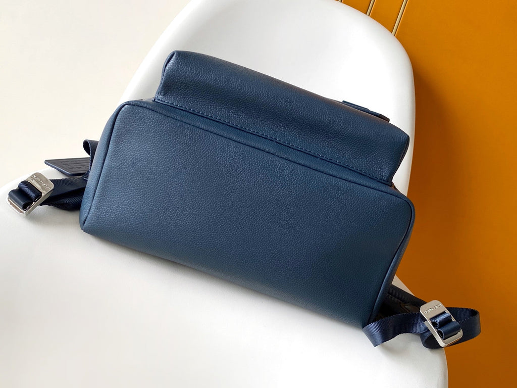 LOUIS VUITTON LV 25S TAKEOFF BACKPACK 43 IN ATLANTIC BLUE CALFSKIN